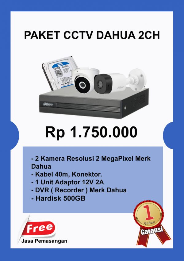 Paket CCTV 2 Channel Jogja