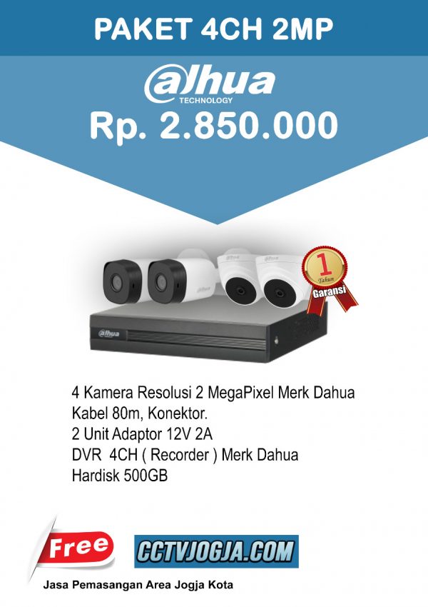 paket cctv 4 channel